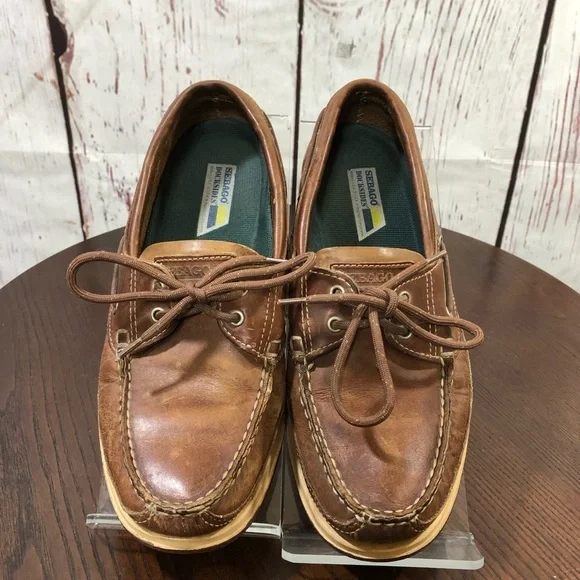 SEBAGO DOCKSIDES Brown Leather Men’s Loafers Size 8.5