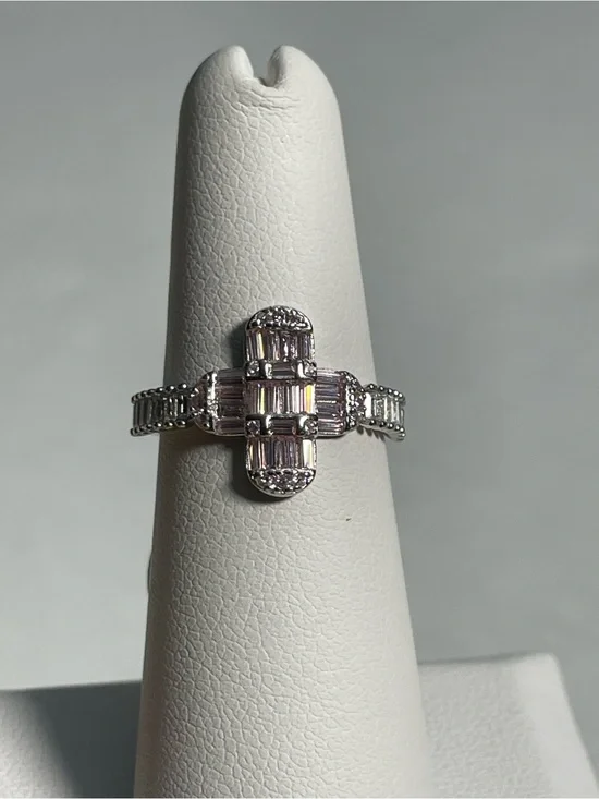 Bomb Party Sterling Club “Seamless Wonders” .925 Sterling/Rose Quartz Sz 6 NIB