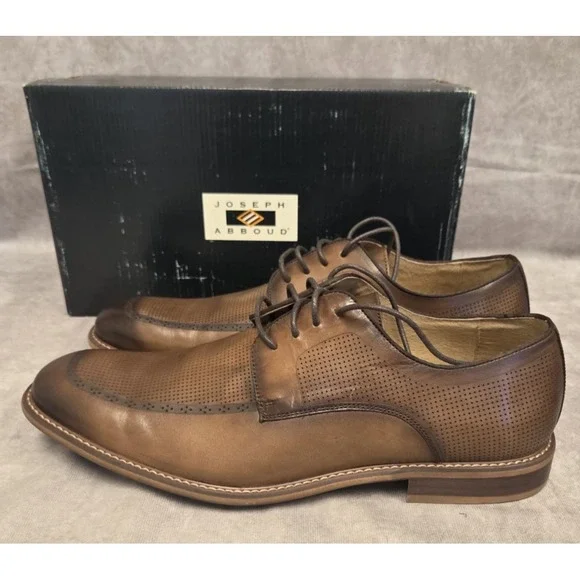 Joseph Abboud Mens Dress Shoe SZ-13D BRN Adam Lace Up