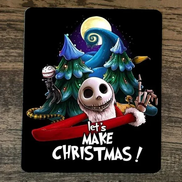 Mouse Pad Lets Make Nightmares Before‎ Christmas Xmas
