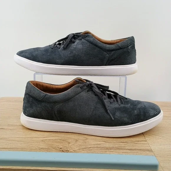 Travis Mathew Cuater Phenom Gray Suede Casual Slipon Loafers Mens 10.5 Sneaker