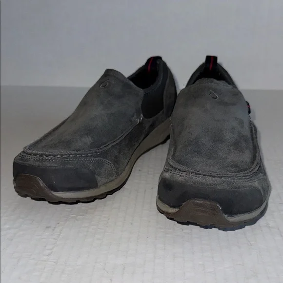 Olukai Gray Hama Kele Slip On Loafers
