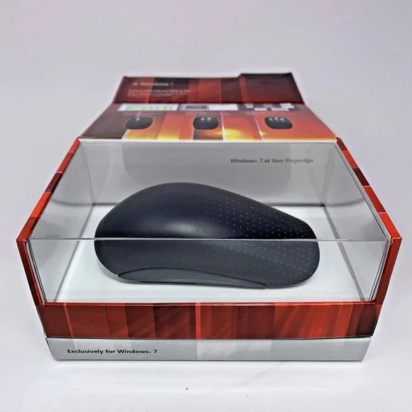 Microsoft Touch Mouse Black 1459, 1447 w Dongle, Cord New Open Box Windows 7