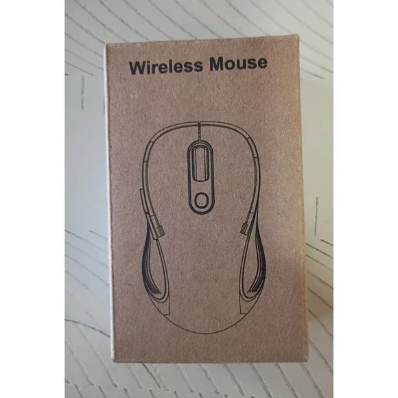 Black/Blue Wireless Optical Mouse w/ USB Receiver & Scroll Wheel Model:M01