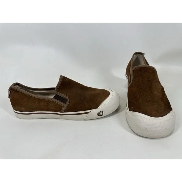 KEEN Coronado III Mens Size 9.5 Brown Suede Slip On‎ Casual Shoes Sneakers
