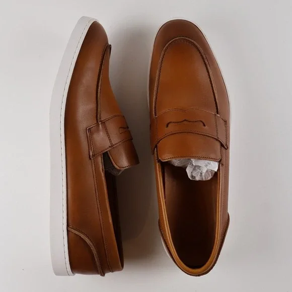 Allen Edmonds Randolph Loafer Sneaker Tan Leather 11.5 D