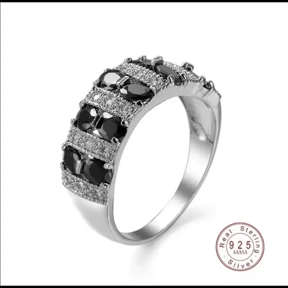 - Authentic Pure Silver Color Band Promise ring