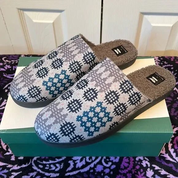 Toms Slippers Frost Grey Snowdon Repreve Two Tone Felt Size 13