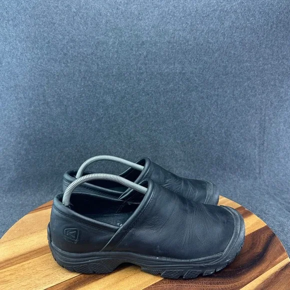 KEEN Utility Work Shoes PTC Slip-On II Men's Size 9 Black Water Oil Resistant
