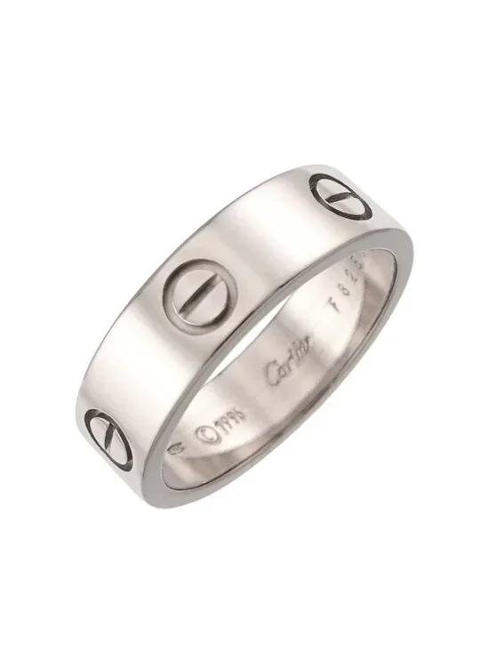 Cartier Love 59 Ring 18k WG White Gold 750