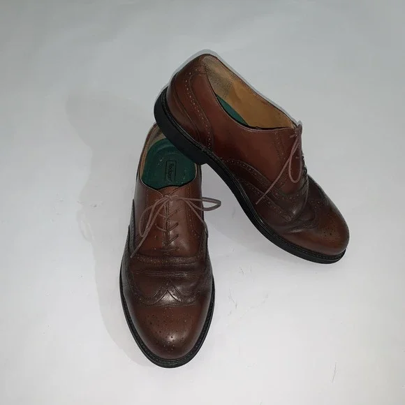 Rockport Shoes Mens Size 11 W Brown Leather Wingtip Brogue Dress Oxford Comfort