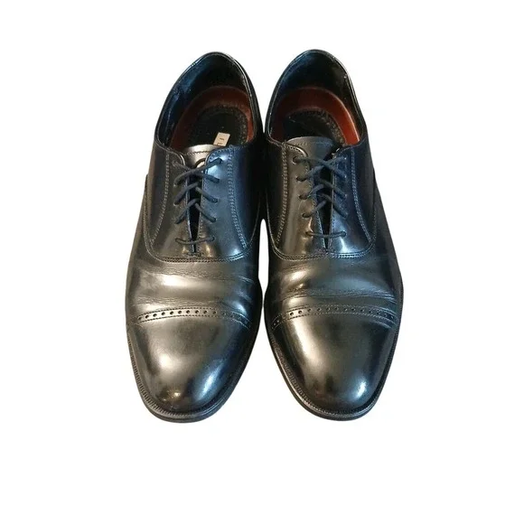 Florsheim Mens Black Leather Cap Toe‎ Oxford Dress Shoes 20382 Size 8.5 D