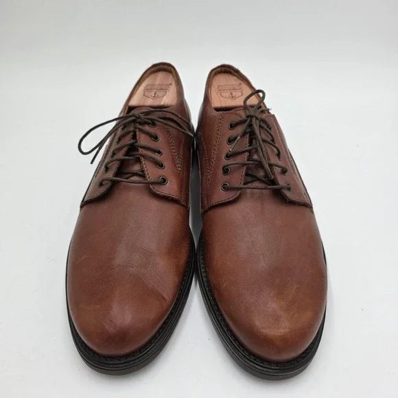 Clarks Mens Brown Leather Derby Dress Shoes Made in Italy Size 11 N 36793