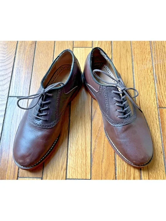 G.H. Bass & Co. Burlington Saddle Oxford Shoes Men’s 9.5D Brown on Brown