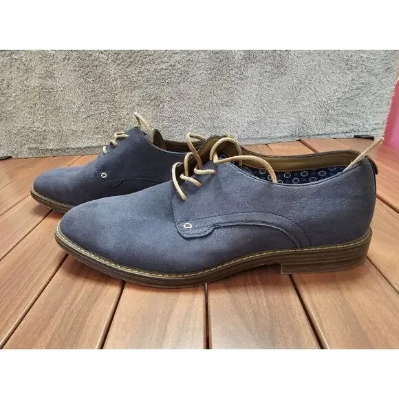 Men's Freeman 1921 Dress Shoes‎ Loafers Tyler Navy Size 9 W Wide Memory Foam