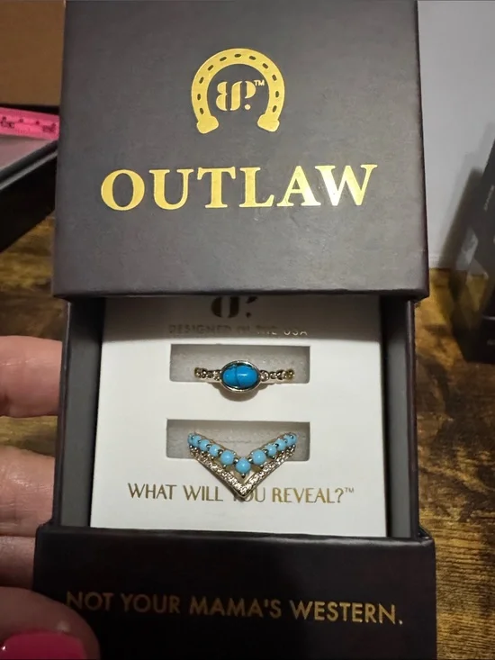 Bomb Party Outlaw Ring 2 piece set