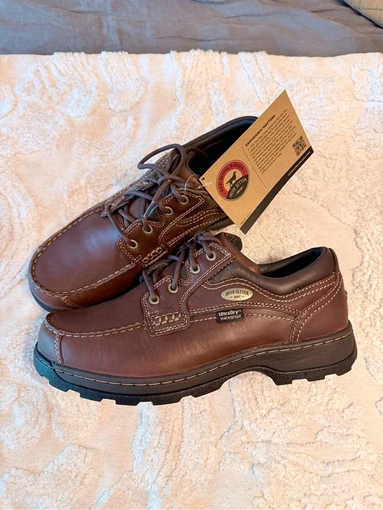 NEW Men's Irish Setter Soft Paw Oxford Shoes Red Wing leather waterproof Sz 9.5