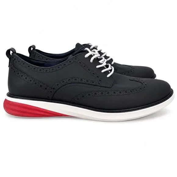 Cole Haan GrandPro Wingtip Oxford Sneaker C38916 Black Leather Men’s Size 13M