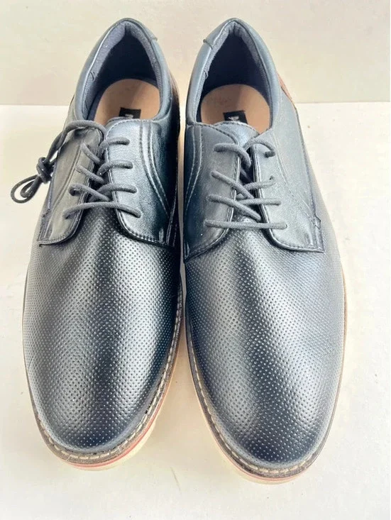 Madden Mens Oxford Style Dress Shoes Lace Up Size 10.5 Dark Blue M-karns