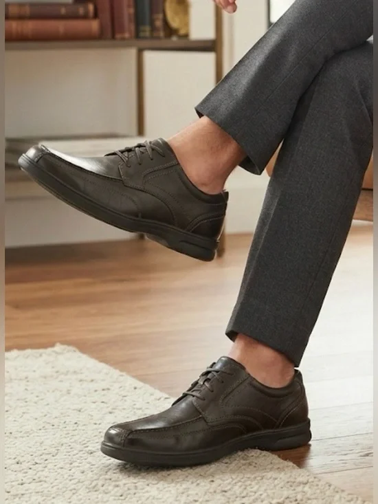 Rockport Men's Black Lace-Up Oxford Derbys