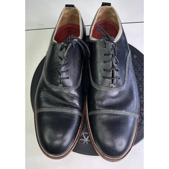 Johnston & Murphy Shoes Mens Leather Sheepskin Memory Foam Sz 11 M