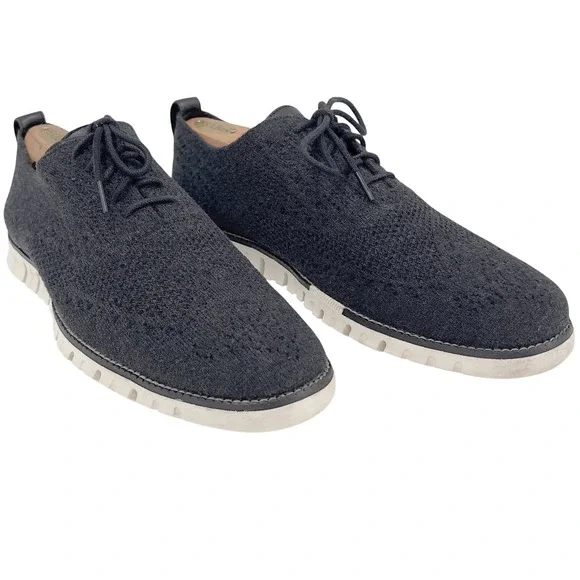 Cole Haan Zerogrand Stitchlite Mens Wingtip Oxford‎ Wool Gray C28894 10.5