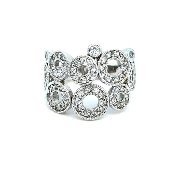 Sparkling Multi-Circles Design‎ Ring