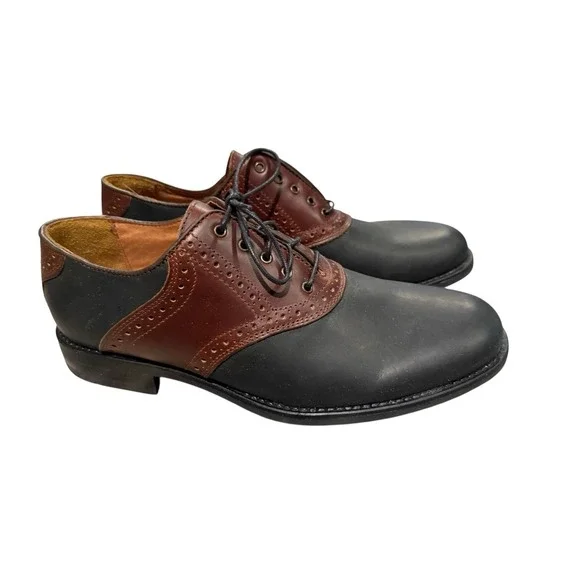 Johnston And Murphy Aristocraft Vintage Shoes Brown & Black Two Tone 8M‎ EUC