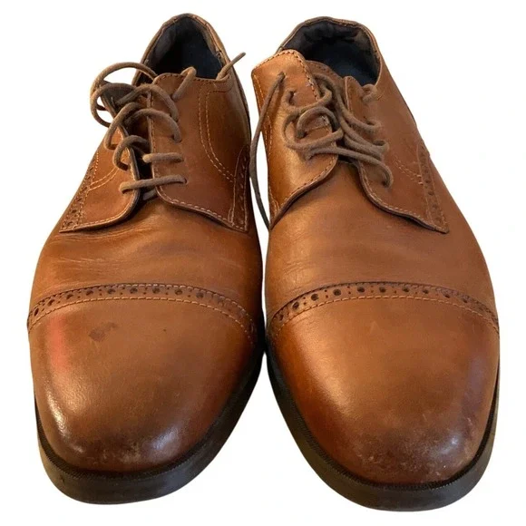 Adult Cole Haan Grand OS Oxford Cap Toe Brogue British Tan Professional Classic