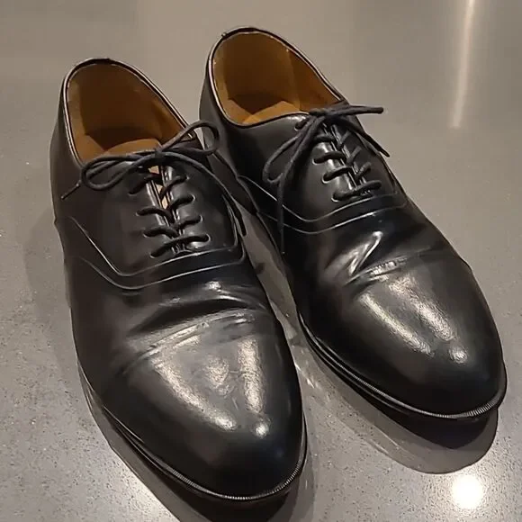 Stacy Adam's  SZ 10.5 M comfort flex leather shoes, made in Brazil,  black
