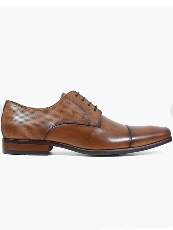 Florsheim Scottsdale Cap Toe Oxford Dress Shoes Micro-Perforated Leather, 14