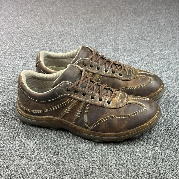 Dr Martens Doc Kurt Brown Leather Casual Driving Oxford Shoes Vtg Men's UK8/ US9