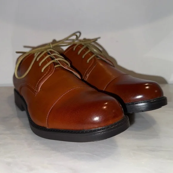Bruno Marc Cap Toe Oxfords Brown Dress Shoes Downing-01 Men’s Size 9.5 | NWOT