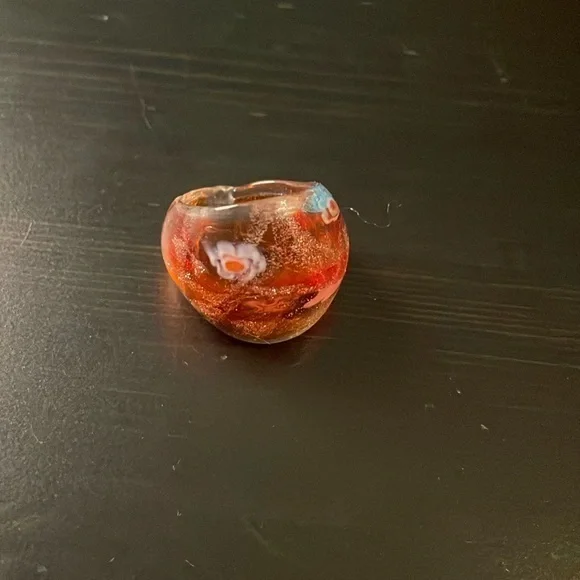 COPY - Italian blown glass ring from Italy