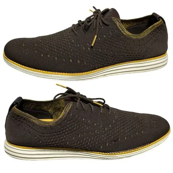 Cole‎ Haan Shoes Men 13 M OriginalGrand Oxford Plain Toe Gray Stitchlite