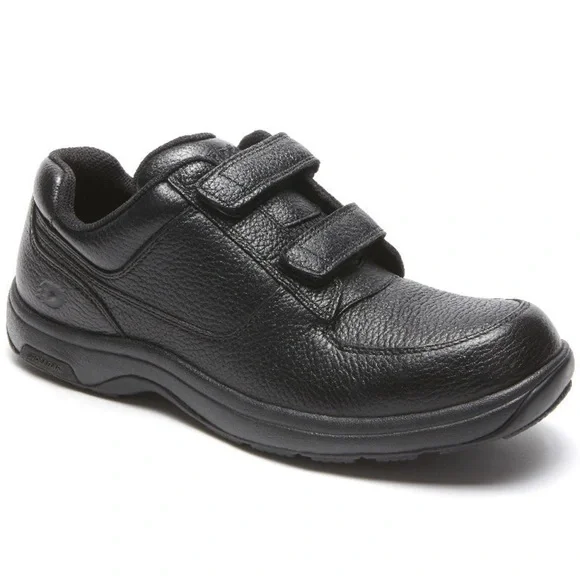 Dunham Black New Balance Winslow‎ Leather Velcro Oxford Sneakers 15 USA