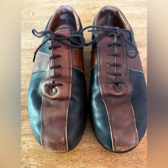 Allen Edmonds Black and Brown Leather Oxfords Classic Dress Shoes‎