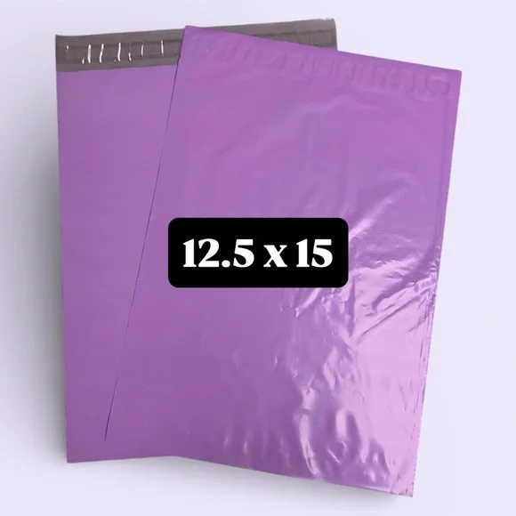 (10) 12.5x15 LARGE Purple Poly Mailers