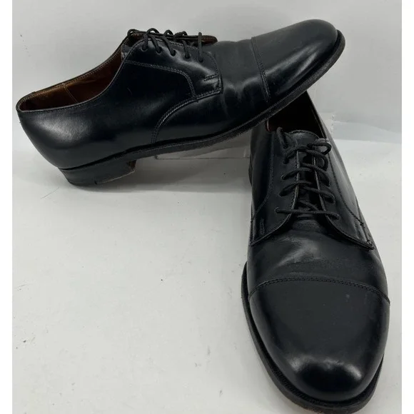 Cole Haan Black Leather Cap Toe Oxfords‎ Dress Shoes Men's Size 9.5