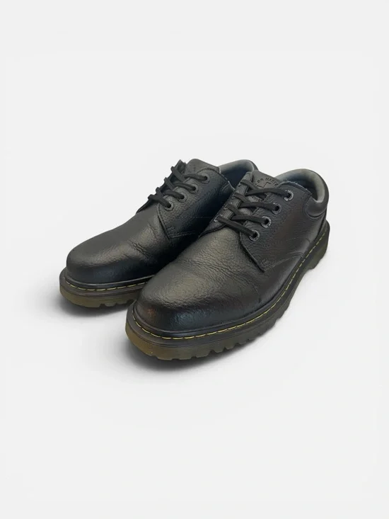 Dr Martens Ashfeld Black Grainy Comfy Shoes Size 9 Top Lace Up Ankle Cushioned