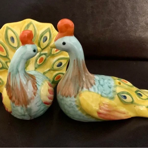 PIER 1 BIRDS SALT AND PEPPER SHAKERS SET PAIR