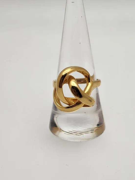 Vintage Aurora 18 Karat HGE Knot Ring (9)