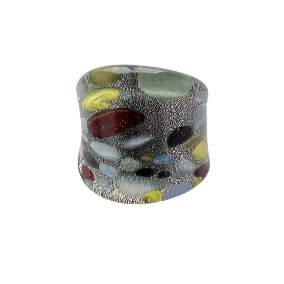 Glass Art Ring Fashion Women‎ Gift Jewelry Accessory
