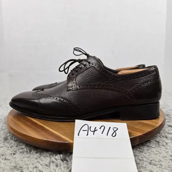Mezlan Men 11M Ponce Brown Leather Wingtip Office Brogue Daily Oxford Dress Shoe