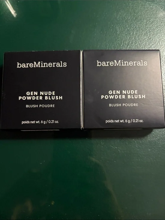 bareMinerals Gen Nude Powder Blush Duo - Black Packaging