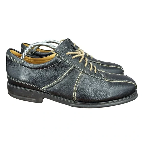Sandro Oxford Shoes Mens  11.5 Dark Brown Leather Square‎ Toe Comfort Brazil