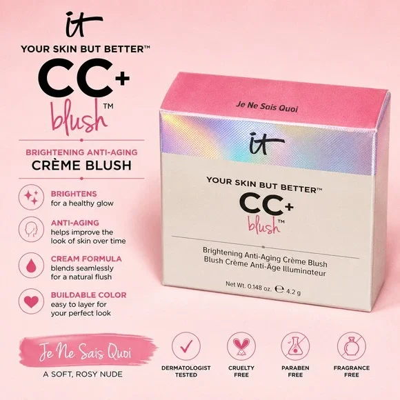 IT Cosmetics Your‎ Skin But Better CC+ Blush Je Ne Sais Quoi Crème Brightening