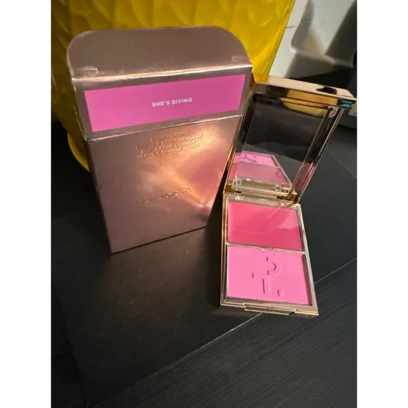 Patrick Ta  Double-Take Creme Powder Blush Duo She's Giving new in box