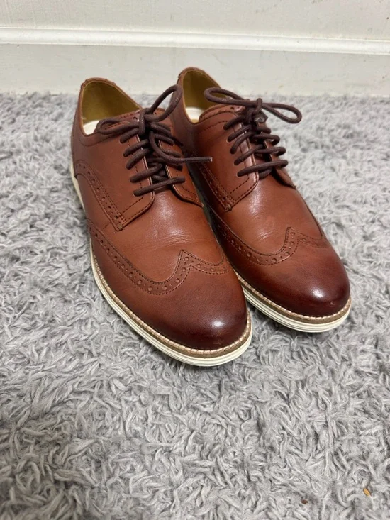 Cole Haan Men's Chestnut Brown Wingtip Oxfords