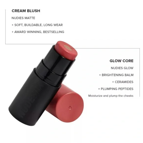 NUDESTIX NUDIES Matte + Glow Core All Over Face Blush Color Sunset Gold New Seal